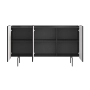 Komoda Malmi 150 cm - czarny mat / czarne nóżki
